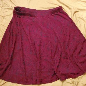 Brocade-look midi skirt (work or date night ready)